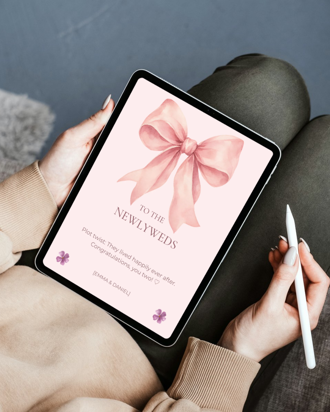 Personalised Wedding Card | Digital Download 🌸